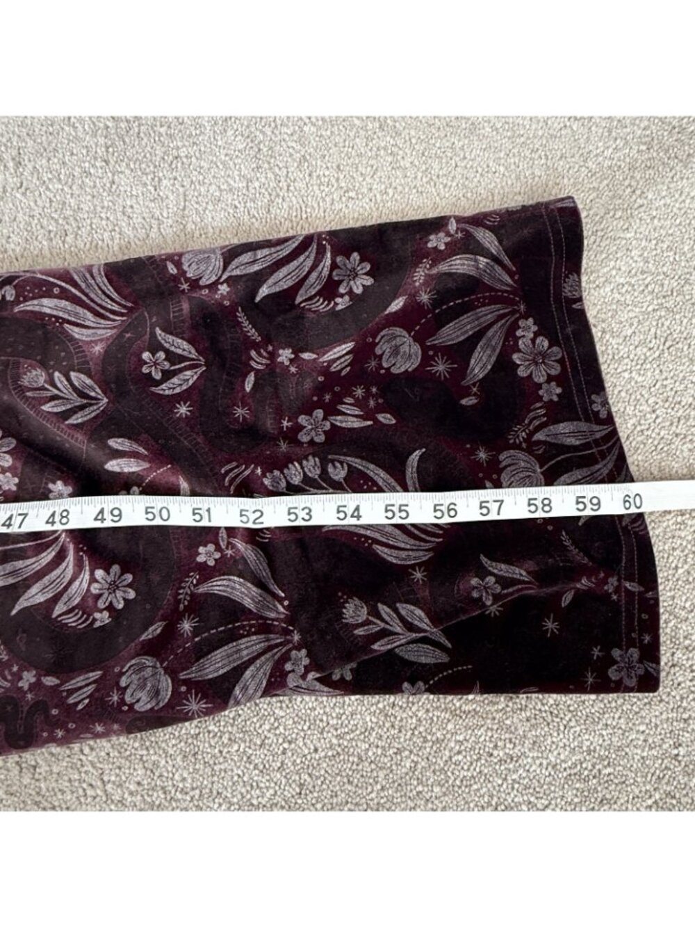 DISTURBIA VELOUR JUMPSUIT SNAKE FOIL FLORAL PRINT SIZE 8 WHIMSIGOTH POCKETS - Picture 12 of 12